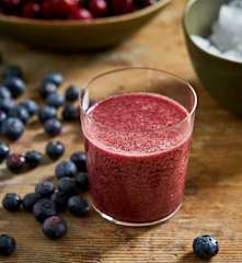 Néctar de pêssego, cereja e mirtilo