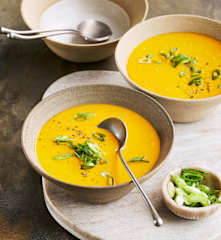 Pompoensoep met room