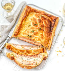 Saumon en croûte feuilletée au citron