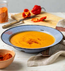 Cremige rote Linsensuppe