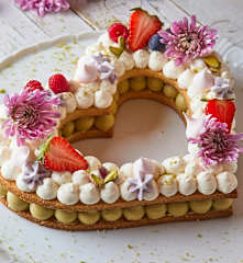 Cream tart a cuore (di LuCake)