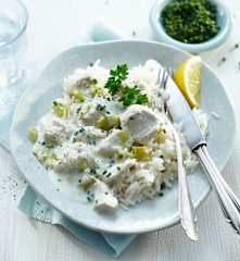 Putengeschnetzeltes zu Reis