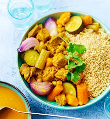 Couscous à l'agneau et semoule complète