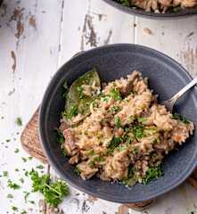 Riz au bœuf et poivron rouge
