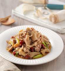 宮保杏鮑菇肉片