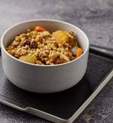 Verdure a Cottura Lenta con sorgo e pesto di pomodori secchi