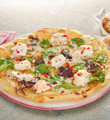 Pizza con langosta y salsa Alfredo (Estados Unidos)