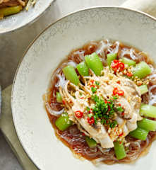 丝瓜粉丝蒸蛏子