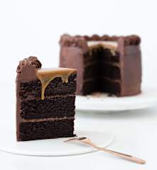 Magnolia Kitchen signature chocolate cake with dark chocolate ganache