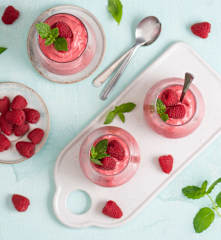 Slush z mrożonych owoców z aquafabą