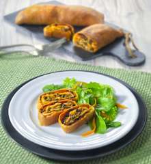 Strudel verza e porri (vegan)