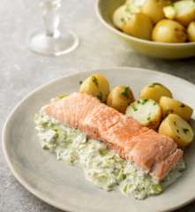 Salmón en papillote con puerros a la crema (MEATER)