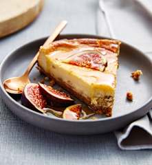 Cheesecake au fromage de brebis et aux figues