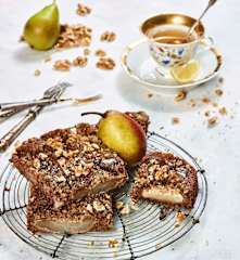 Hruškový bezlepkový koláč