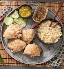 Arroz con pollo Hainan (Cocción de arroz) - China
