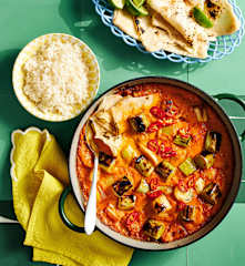 Charred leek gulai sayur