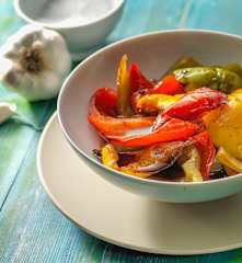 Paprika's in zoetzure saus