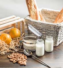 Yogur de avena y naranja