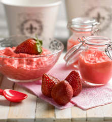 Yogur tipo 'petit suisse' de fresa