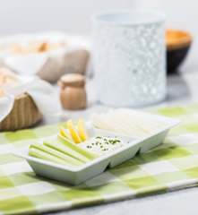 Crudités con dip de queso azul