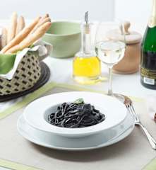 Pasta fresca de tinta de calamar